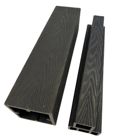 Столб для ограждений Ecodecking Техно 3D 120x120x3000 Шоколад