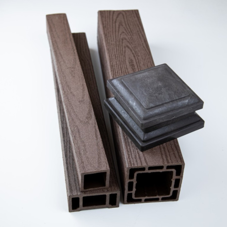 Столб для ограждений Ecodecking Техно 100x100x3000 Шоколад