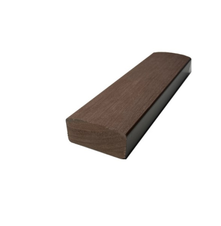 Лавочный брус Экодекинг Некст полнотелый брашированный 70х35х3000 Шоколад