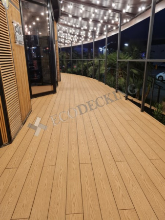 Террасная доска Ecodecking Некст полнотелая 145х19x4000 Бронза
