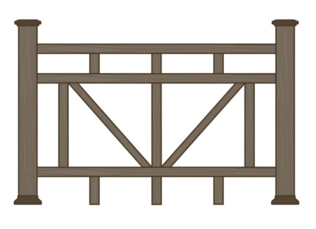 Ограждение из ДПК Ecodecking Махаон