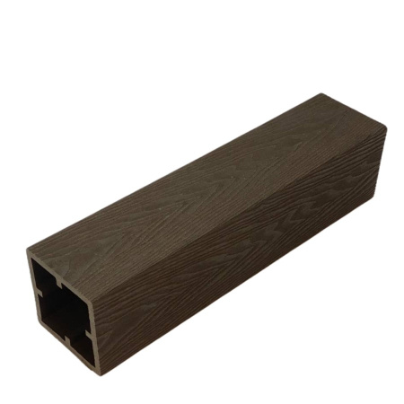 Столб для ограждений Ecodecking Техно 3D 120x120x3000 Шоколад