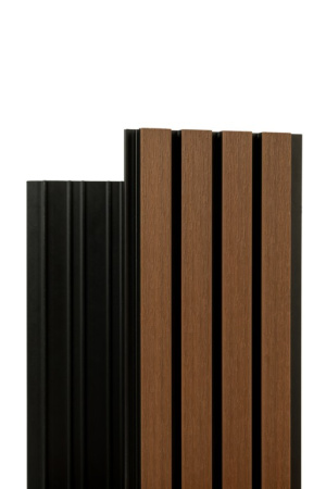 Фасадная реечная панель Ecodecking Скай коэкструзия 200х20х3000 Тик